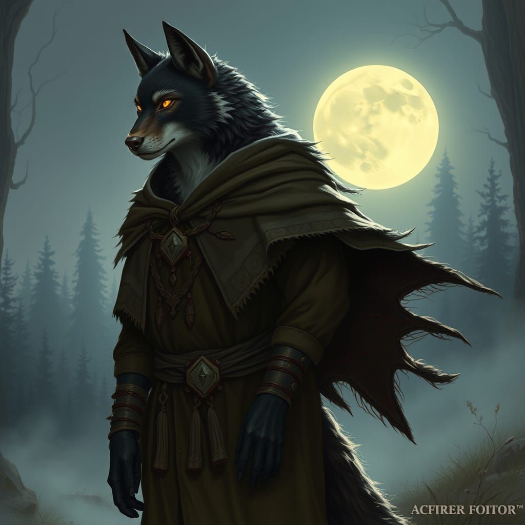 Ethereal Wildhunt Shifter Embodies Spiritual Leadership