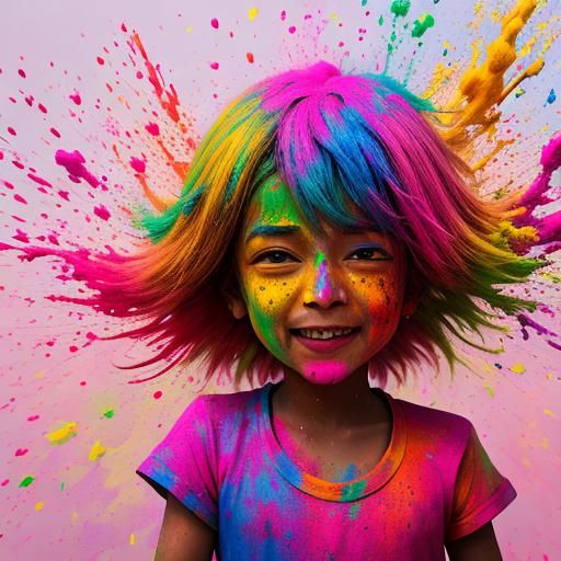 Child in Holi Powder Explosion