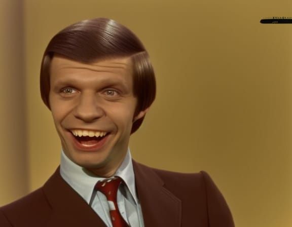 Delighted Eduard Khil in 1970s Soviet Gameshow