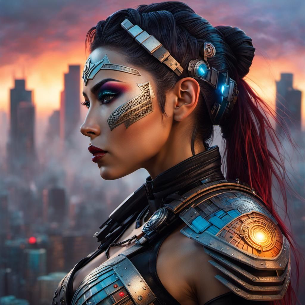 Top of the city woman