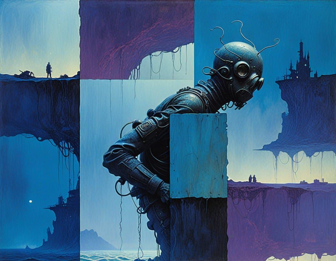 Underwater Explorer Discovers Bioluminescent Wonders in Dark...