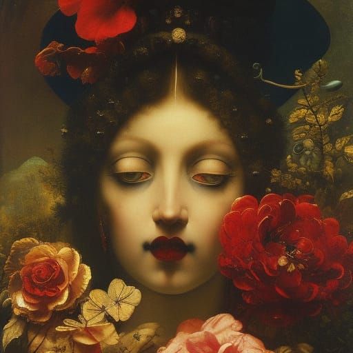 Eerie Walker on the Ivory Road: Gothic Horror Art