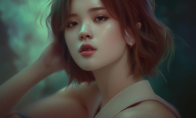 Jimin Portrait in Hyperdetailed Professional Photography Sty...