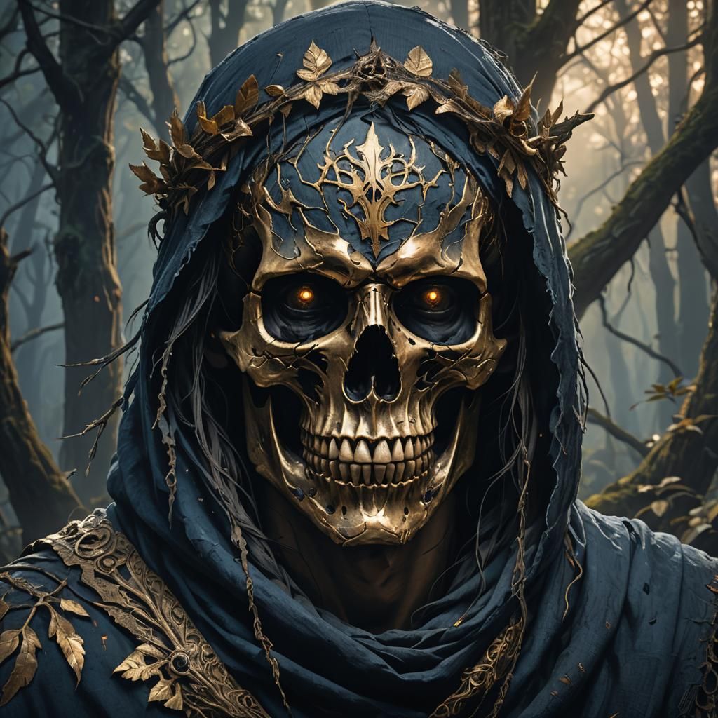 Mystical Portrait in Dark Fantasy Style