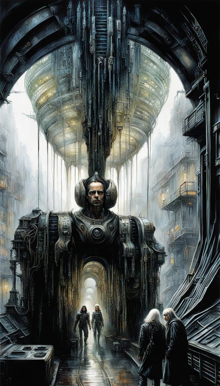 Cyborg Ghoul in Retropunk Alley