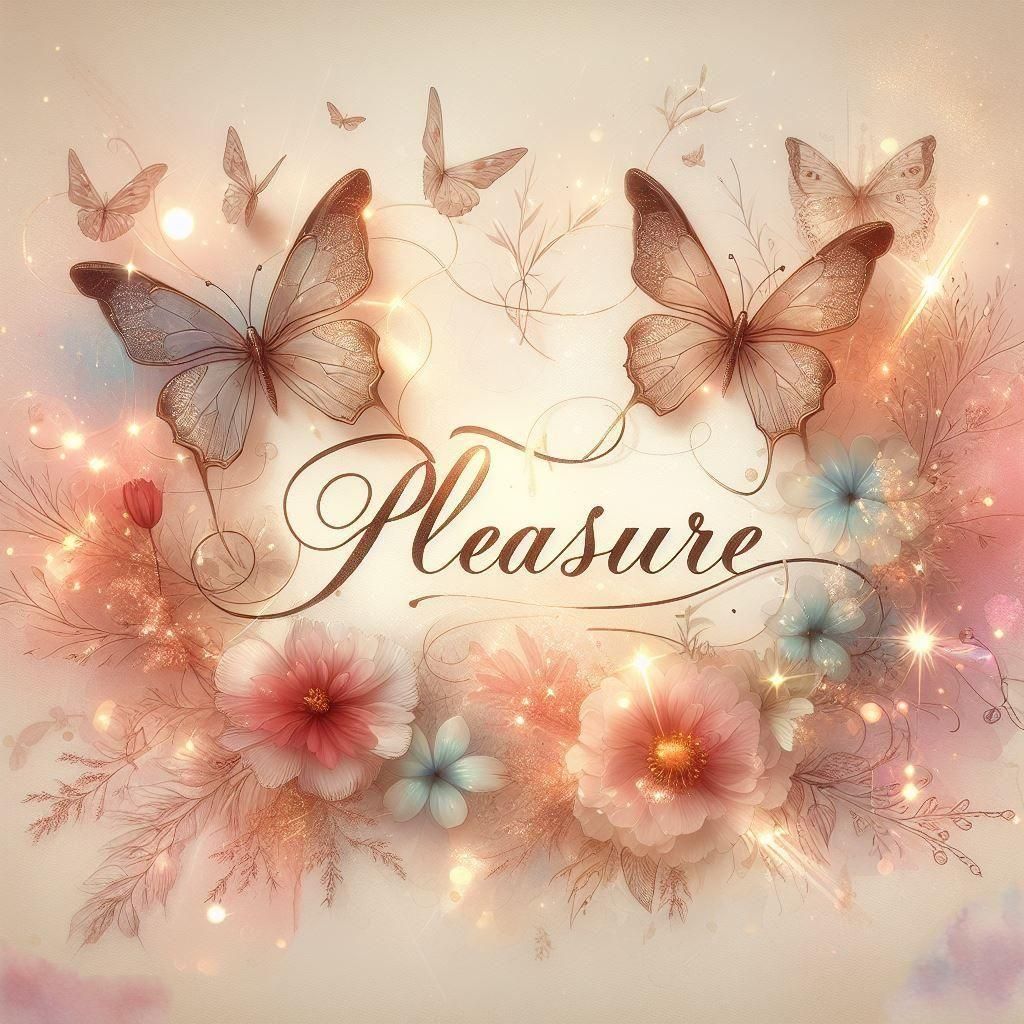 Elegant Calligraphy with Butterflies and Watercolor