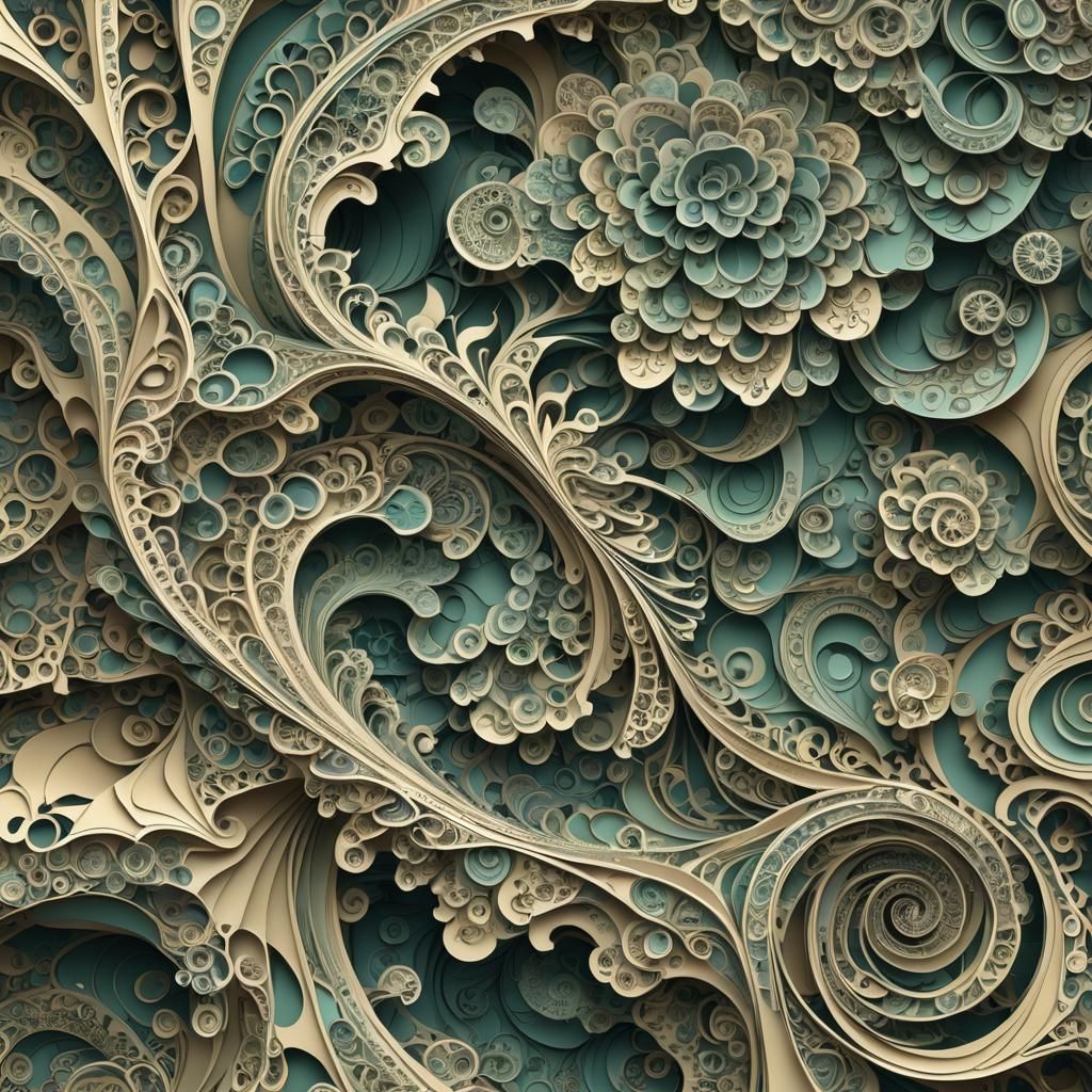 Abstract Fractal of Aiden, Sage, and Alanda