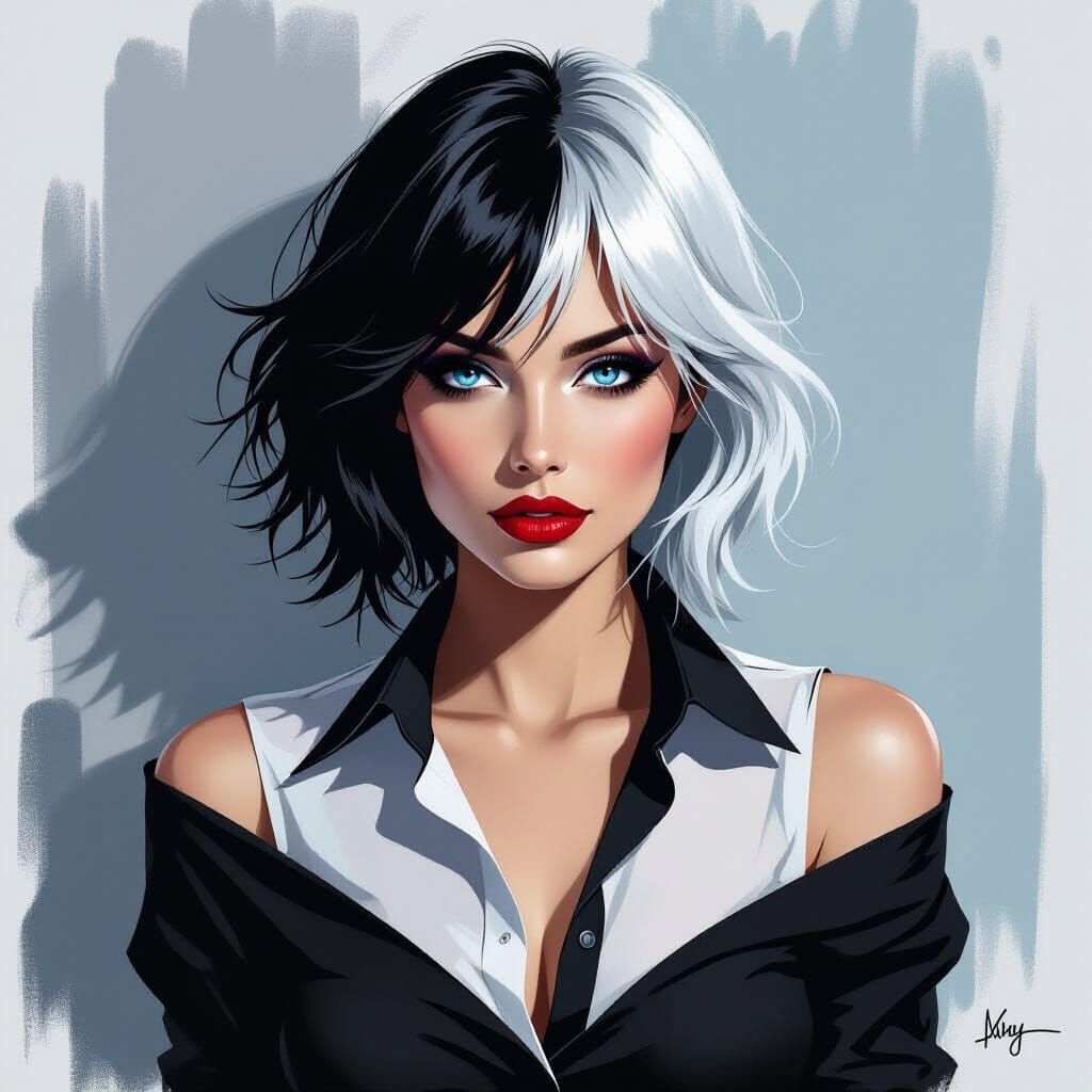 Onyx: Film Noir Silhouette Portrait