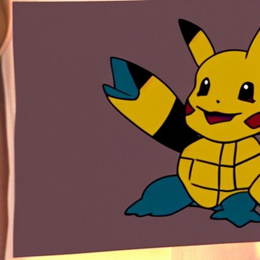 AI Squirtle Digital Art