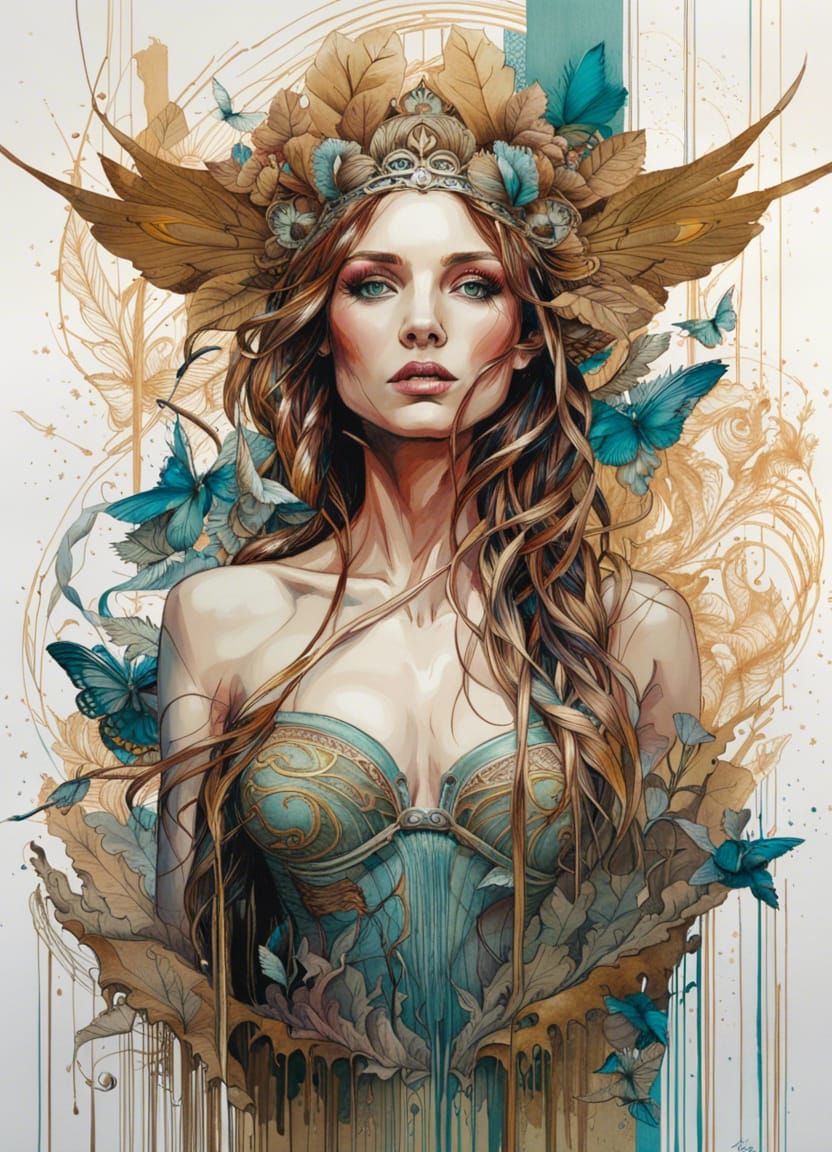 An experiment combining styles and artists ….