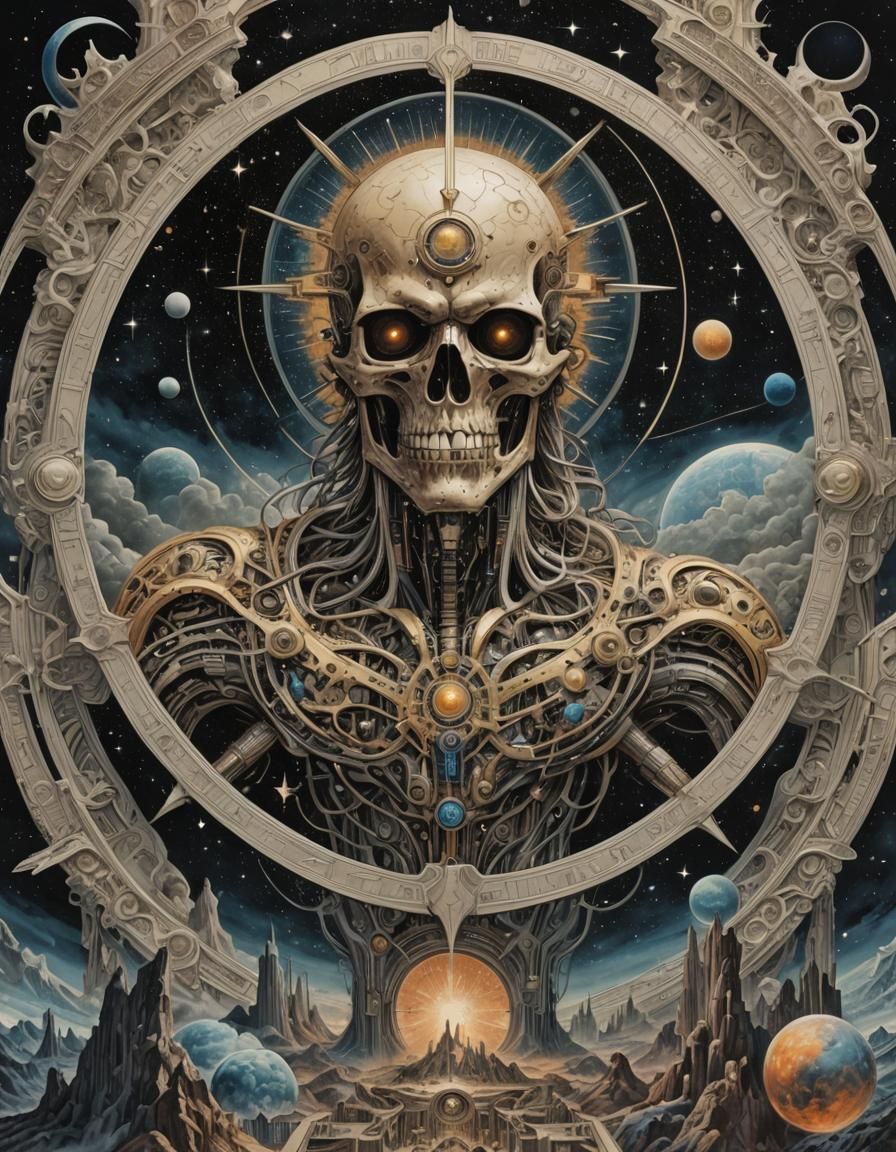 Futuristic Space Comic Art in Tarantino Style