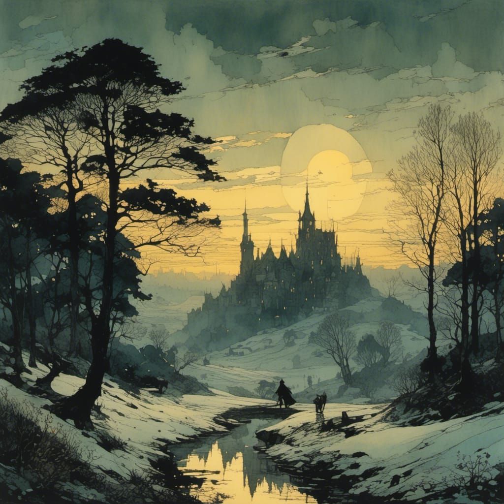 New Morning Arises in Impressionistic Landscape