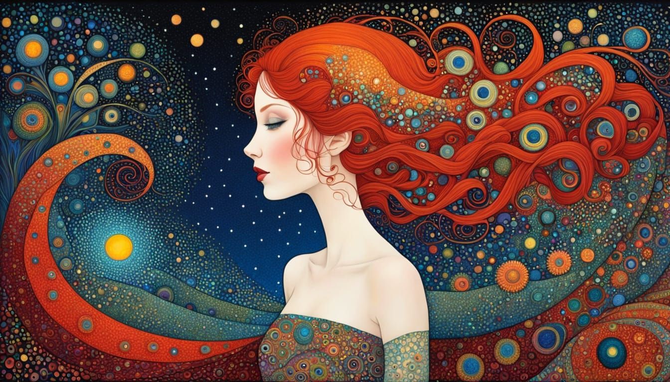 Gothic Princess Embodies Celestial Whimsy