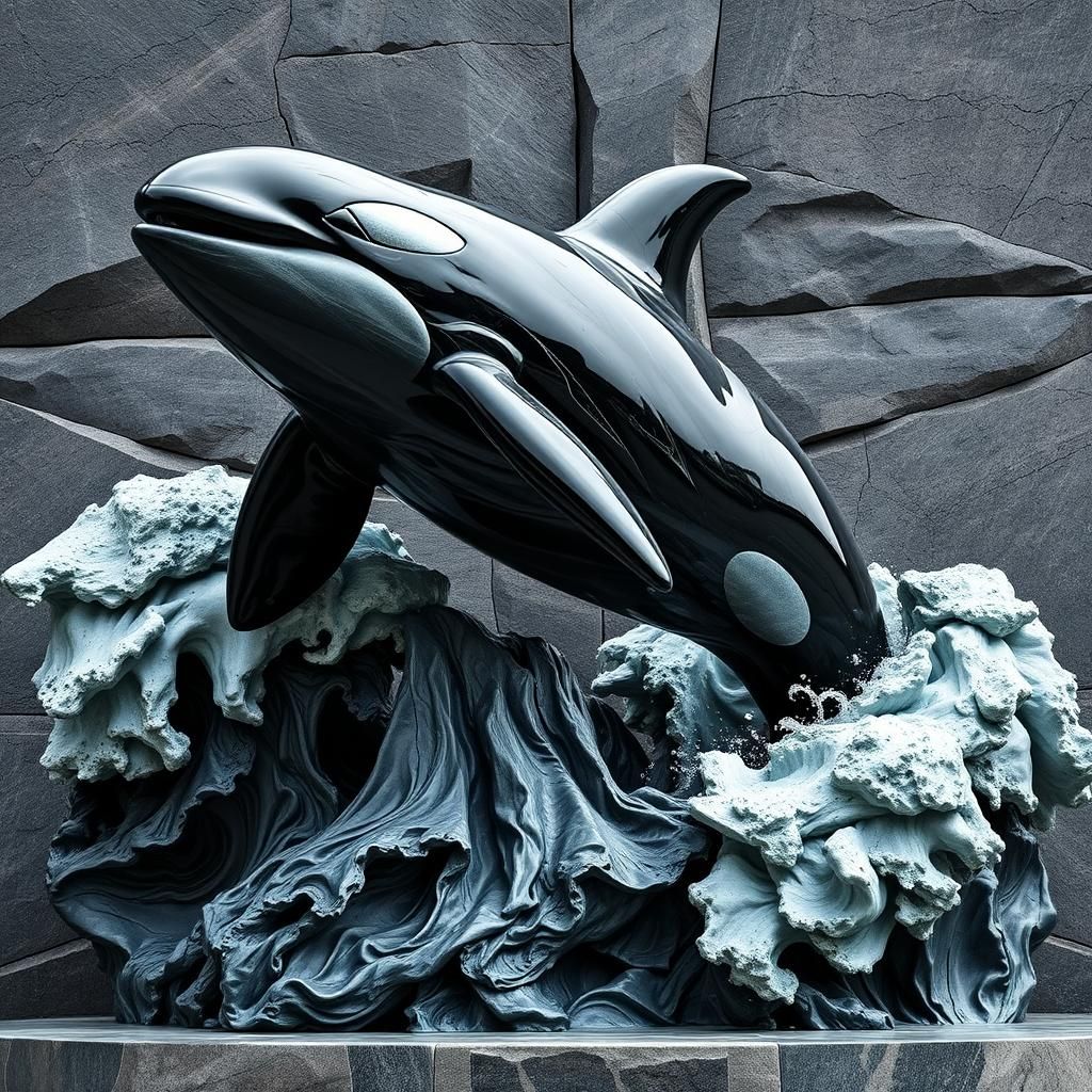 Orca sculpture