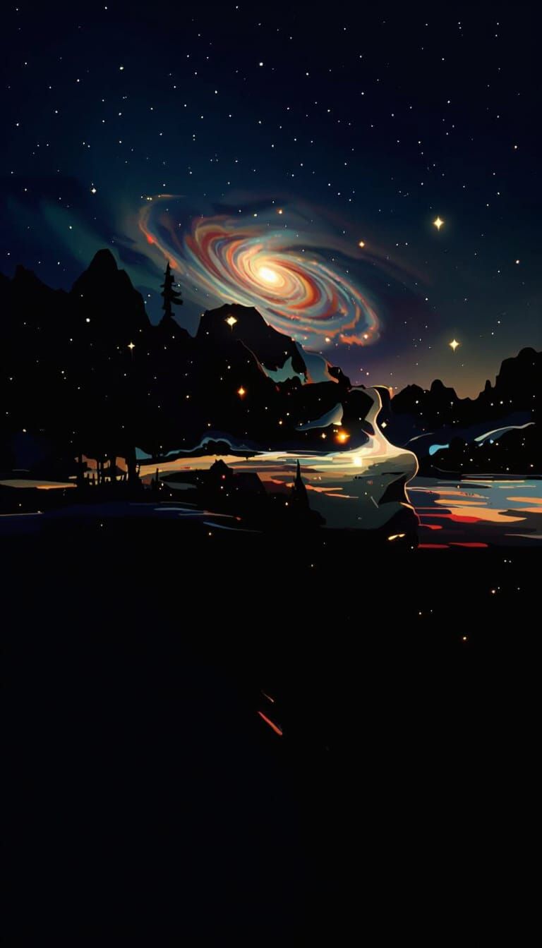 Celestial Woman in Futuristic Ethereal Landscape