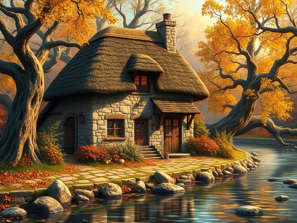 Cottage by the river