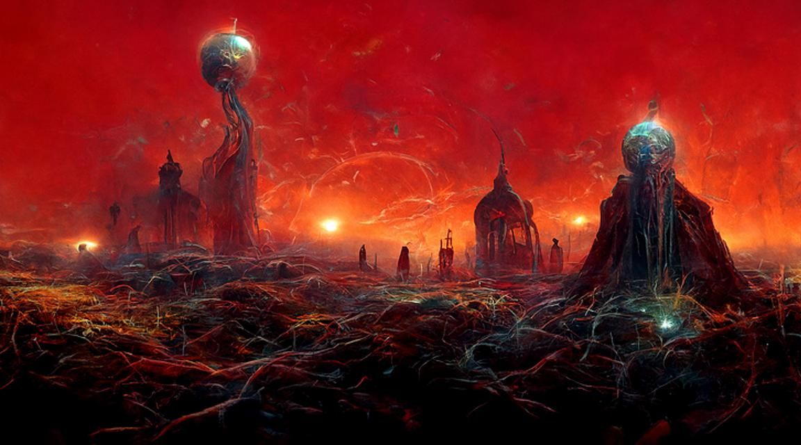 Alien World Apocalypse: Cosmic Horror Landscape