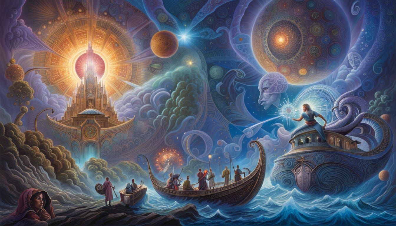 Astral Plane Battle with Psychic Beings