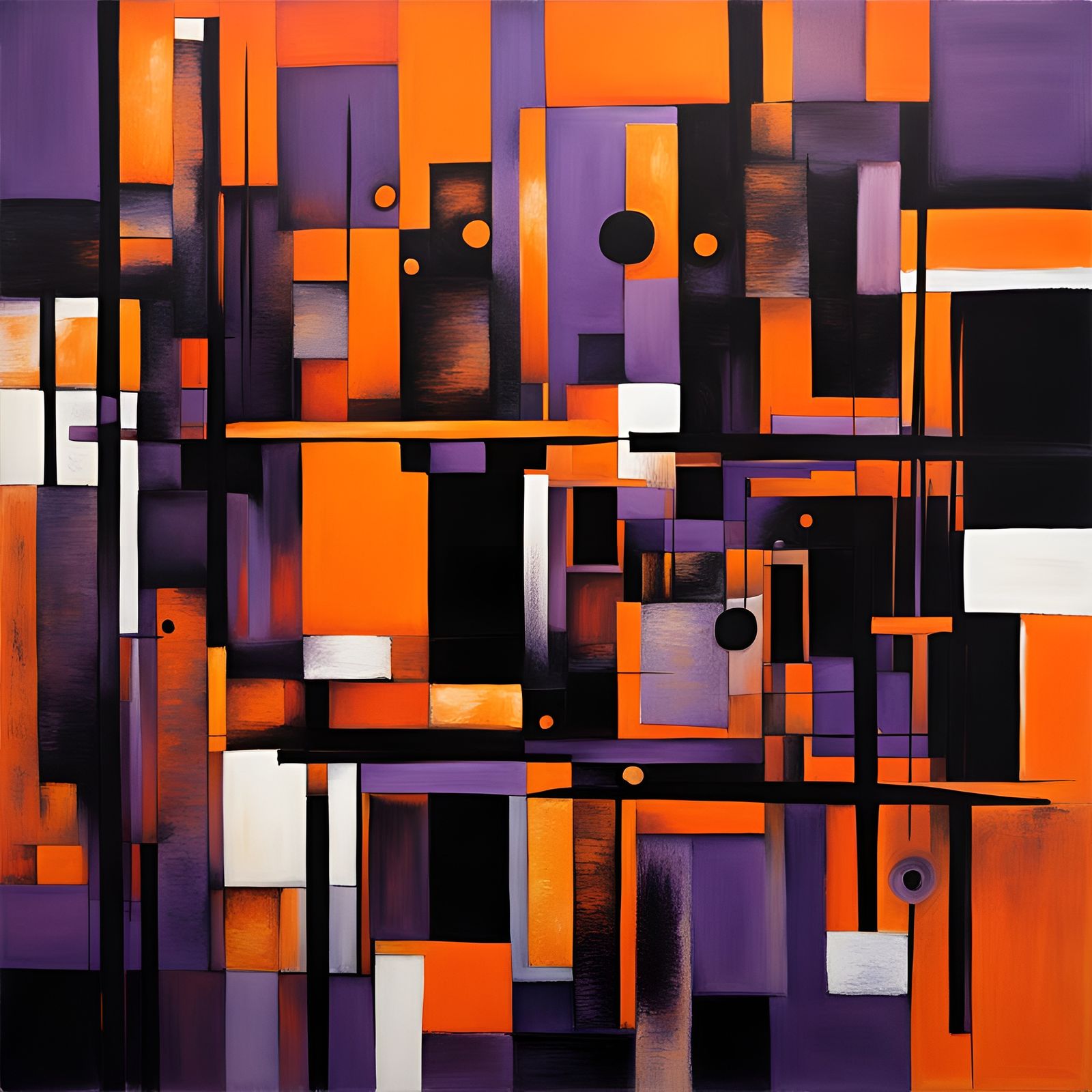 Crystalline Figures in Abstract City Market