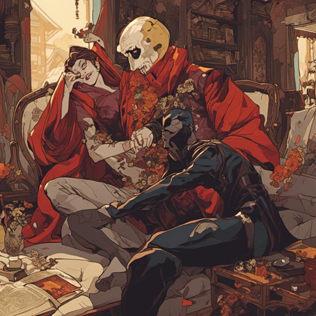 Dark Fantasy Cartoon Monk Brother Tuck