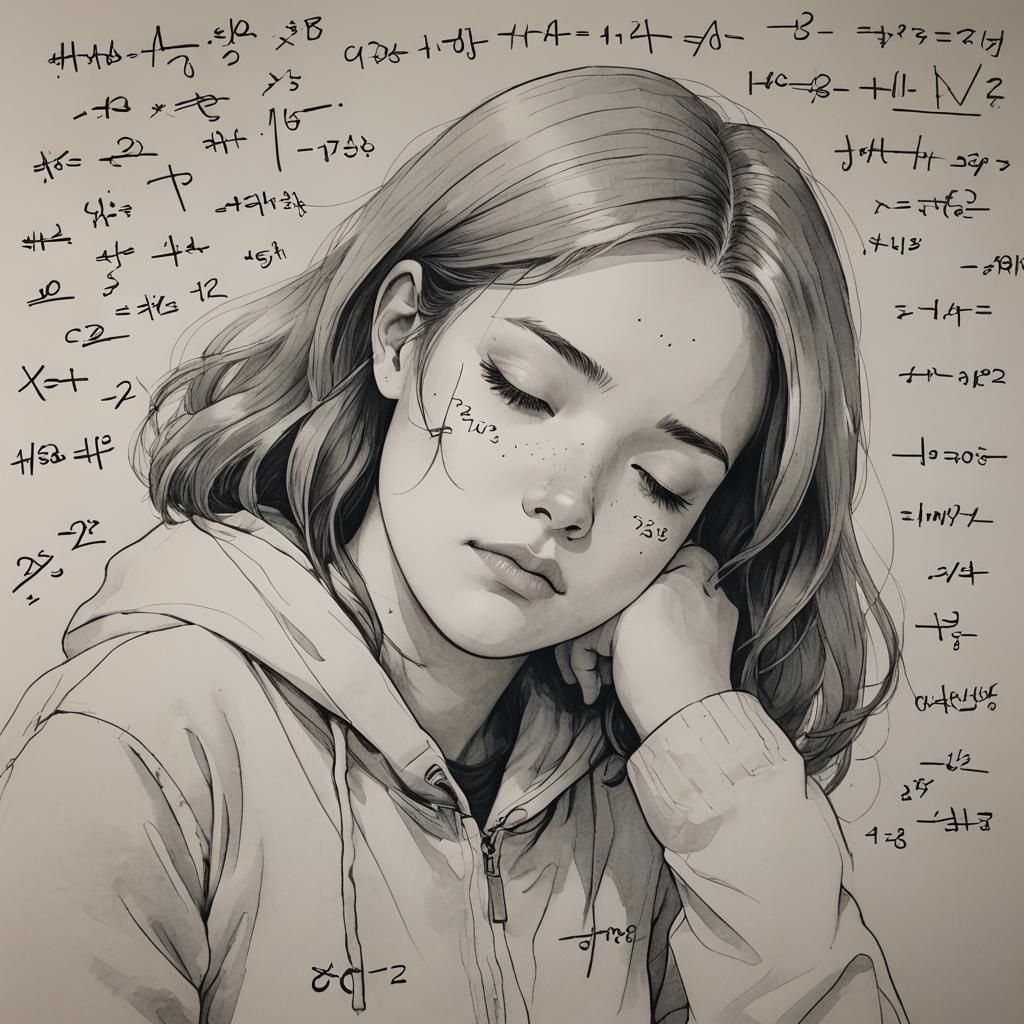 Math Girl Sleepy: An AI Interpretation