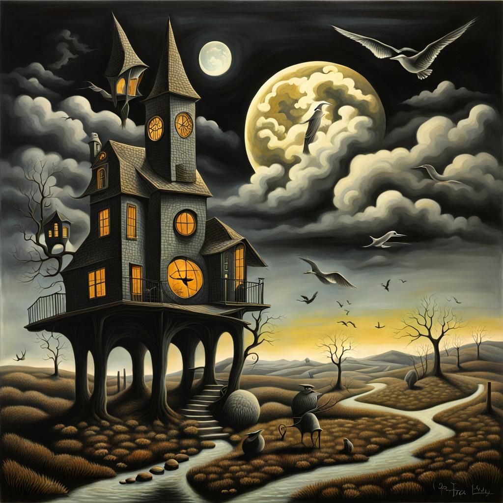 Surreal "Witching Hour" Image