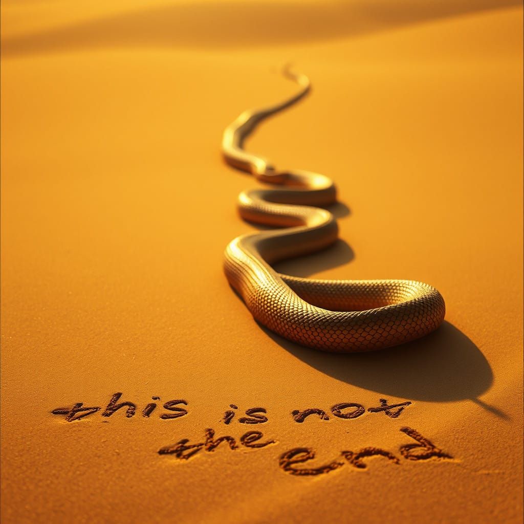 Majestic Serpent in Cinematic Style, Embracing New Beginning...