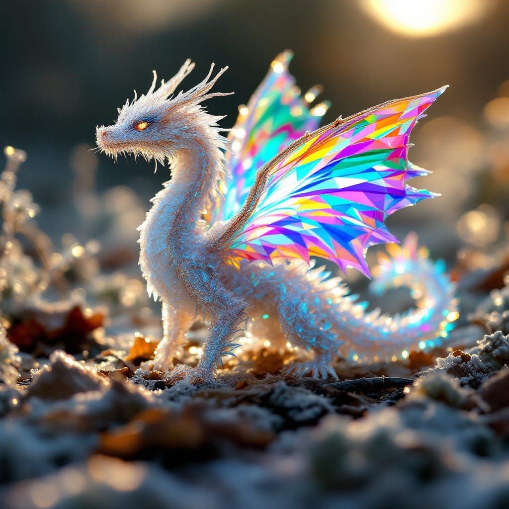 Iridescent Dragon in Morning Light