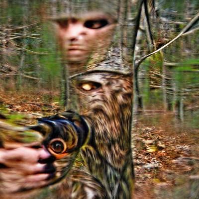Confrontation in the Woods: An Ominous Encounter