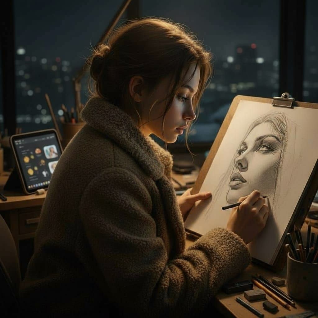 Abstract Art Piece with Subtle Textural Elements