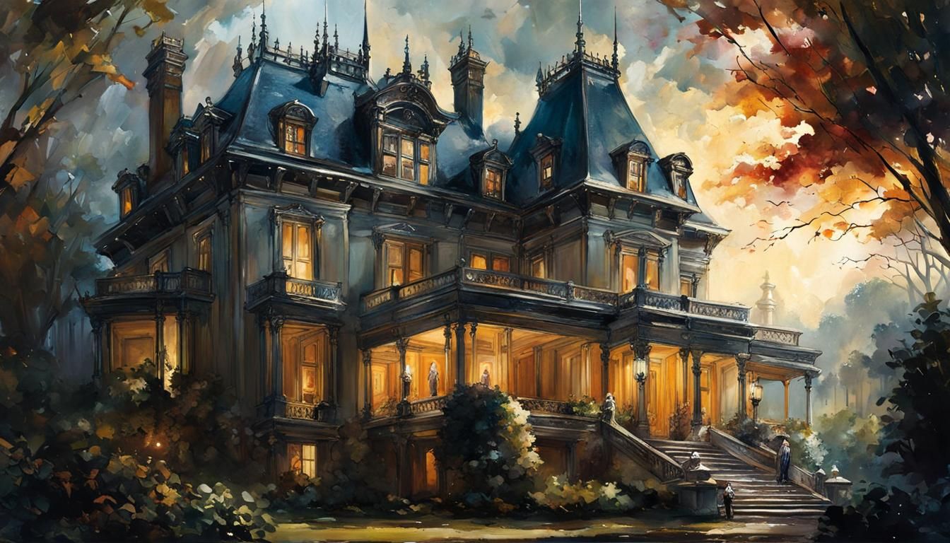 Robot Butler Oversees Mansion in Sci-Fi Style