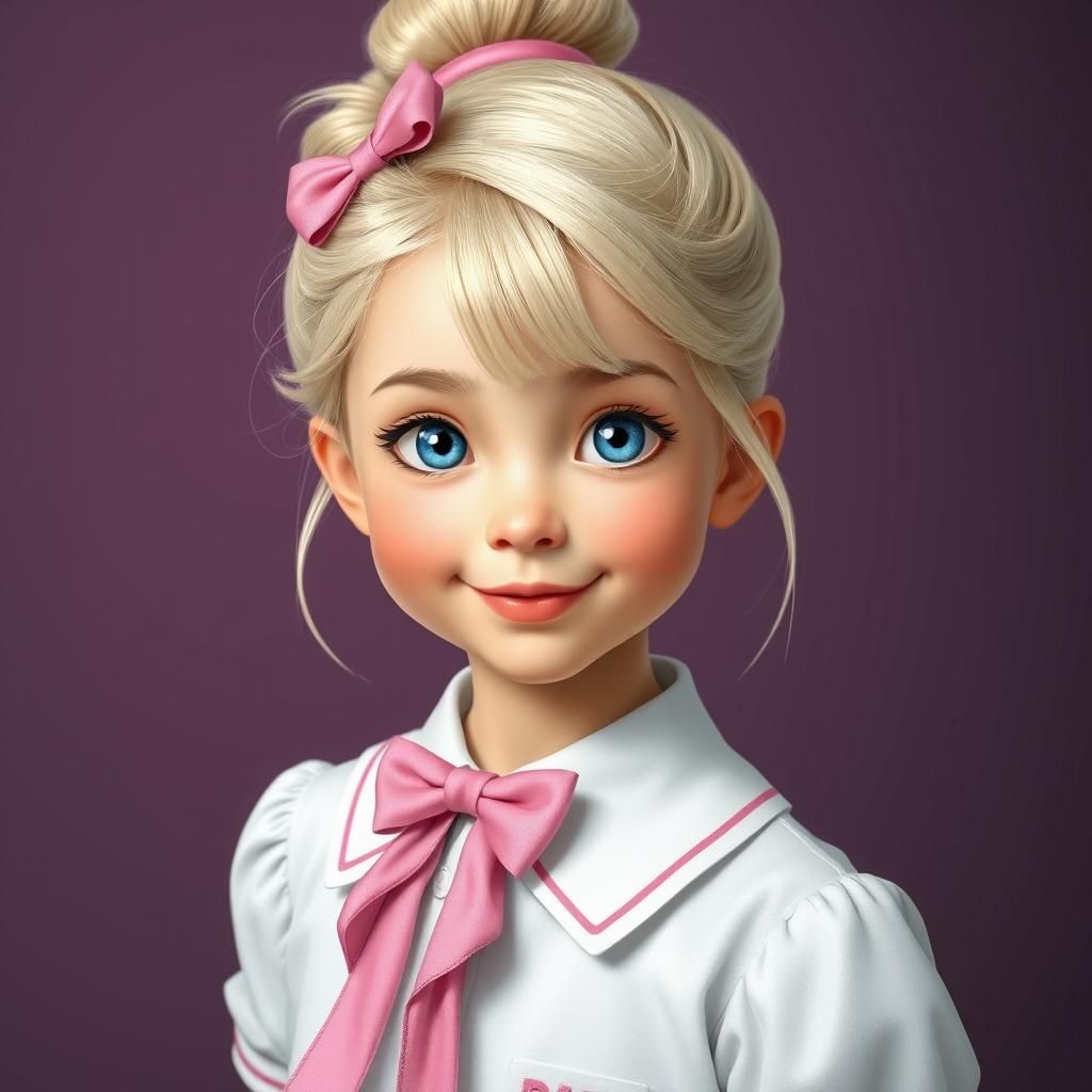 Marie From Aristocats: Photorealistic Portrait of a Girl