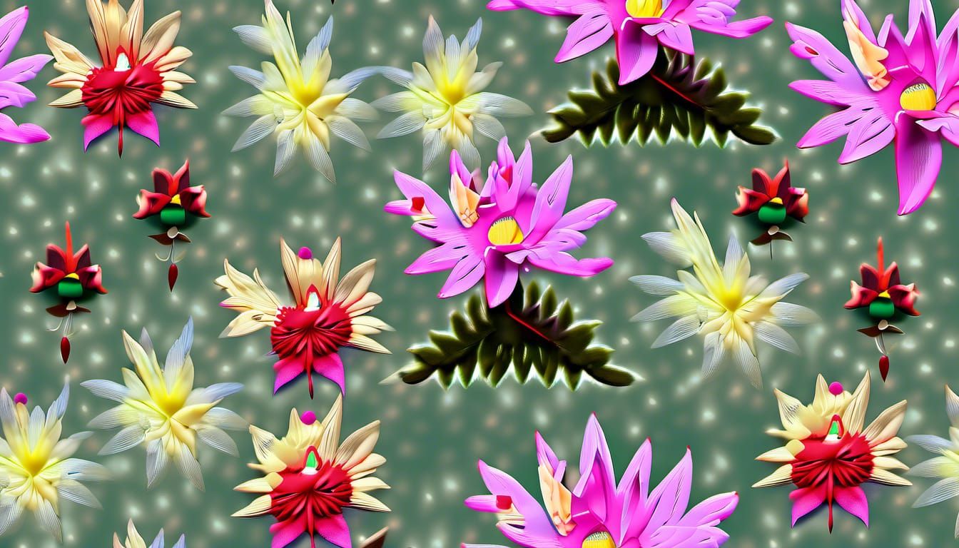 Mutant Flower Wallpaper