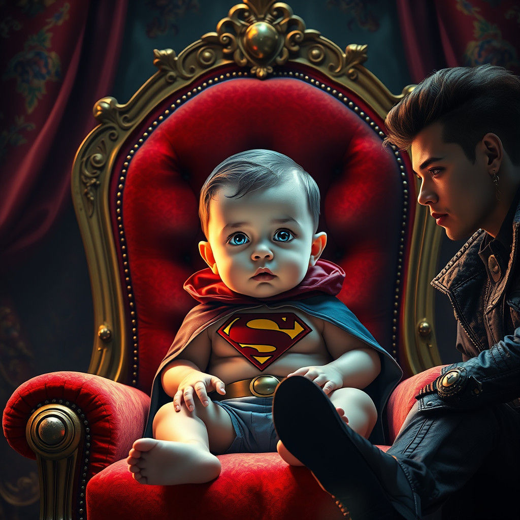 Baby Superhero Silences Adult with Epic Stare