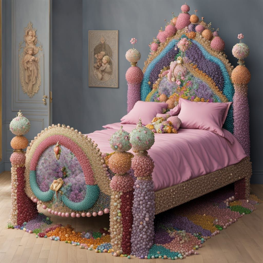 Princess' Beaded Bed: Expressionist Art Inspired by Rabin & ...