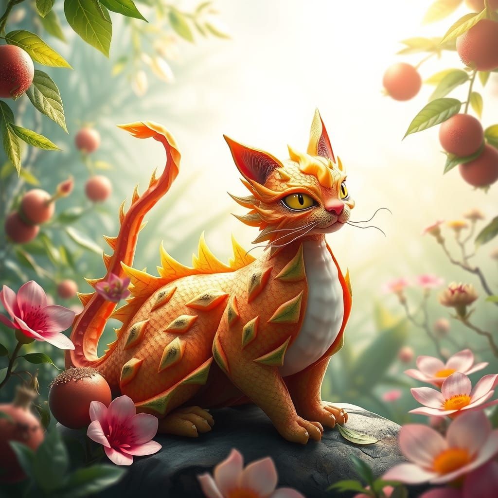 Dragon Fruit Cat
