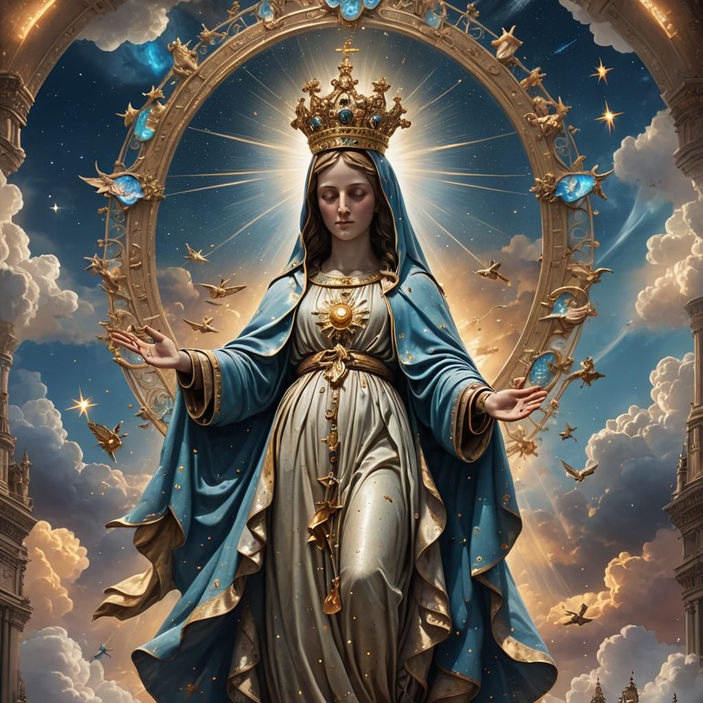 Our Lady of Grace in Detailed Matte Painting