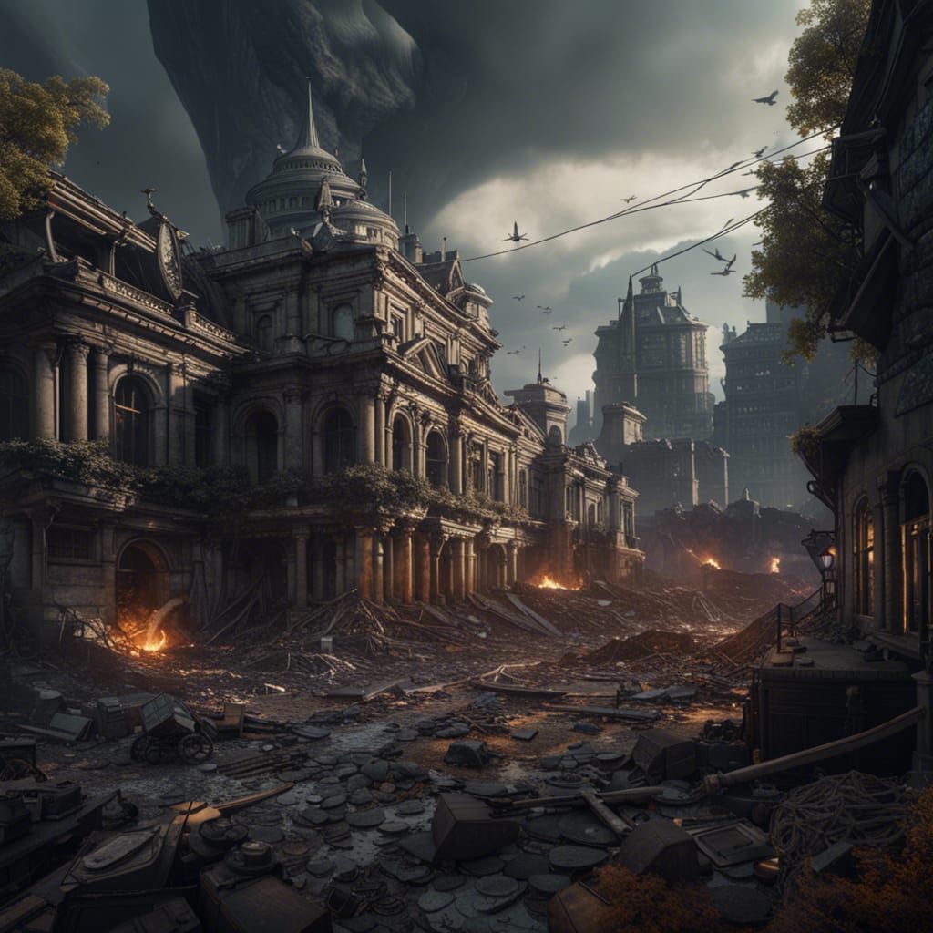 World War 3: Detailed Matte Painting in Deep Color