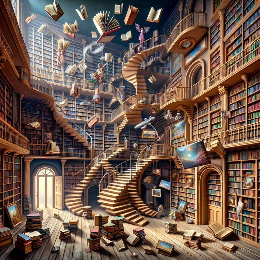 Surreal Infinite Library of Impossible Physics