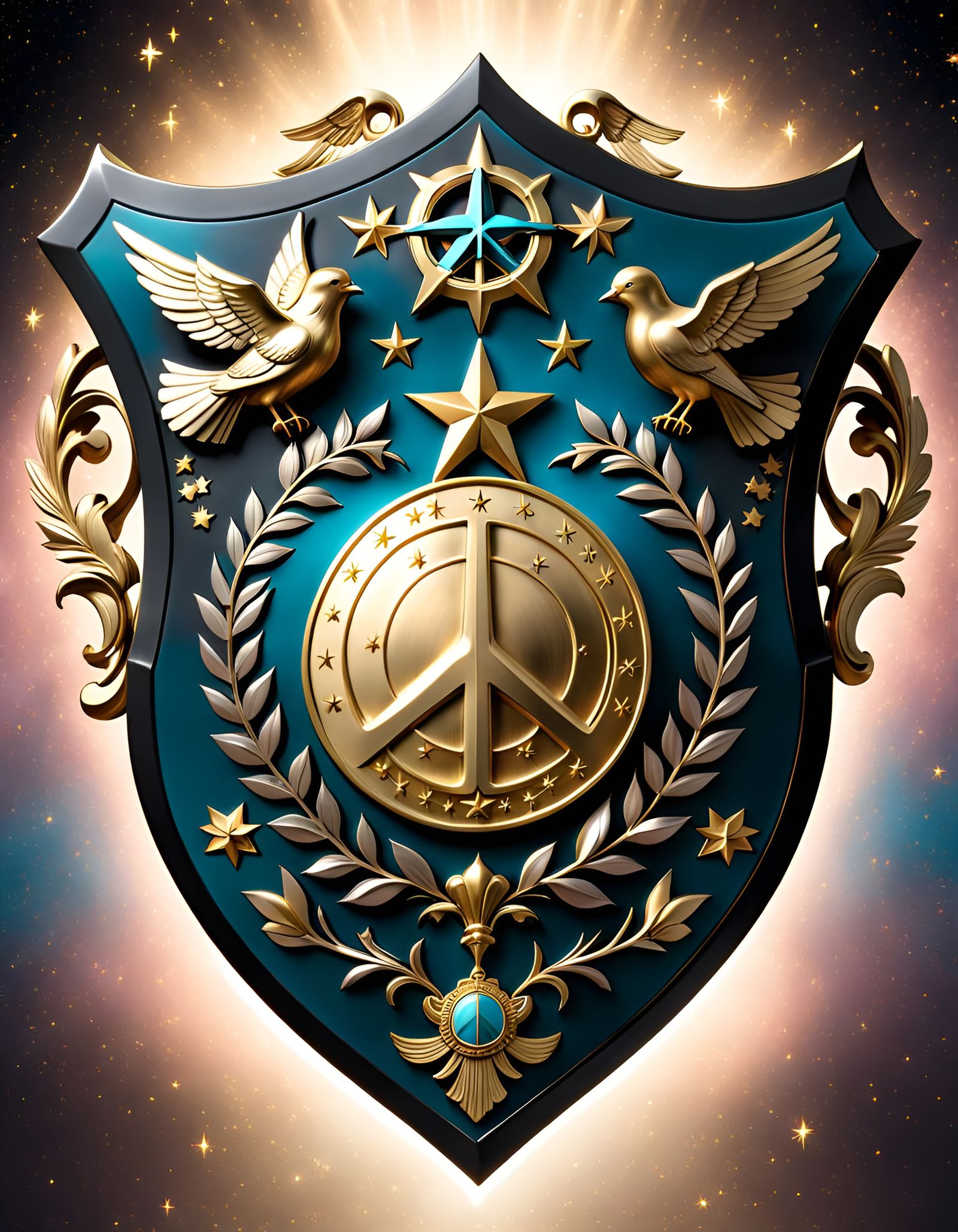 Heritage Heraldry Shield of the Peacemakers