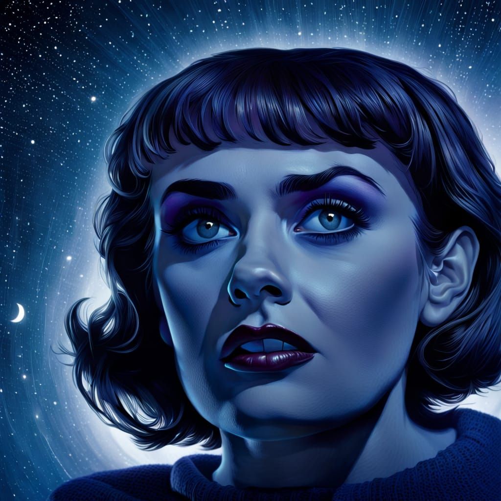 Eerie Landscape Inspired by the Twilight Zone