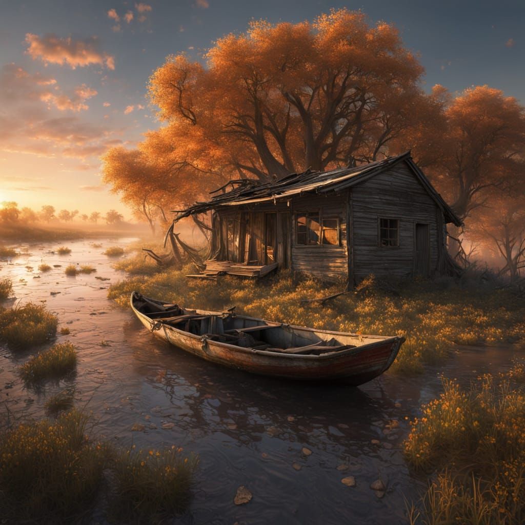 Ethereal Forest Abandoned Shack