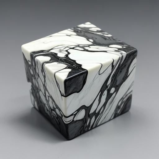 Twisted Alabaster Alien Companion Sculpture