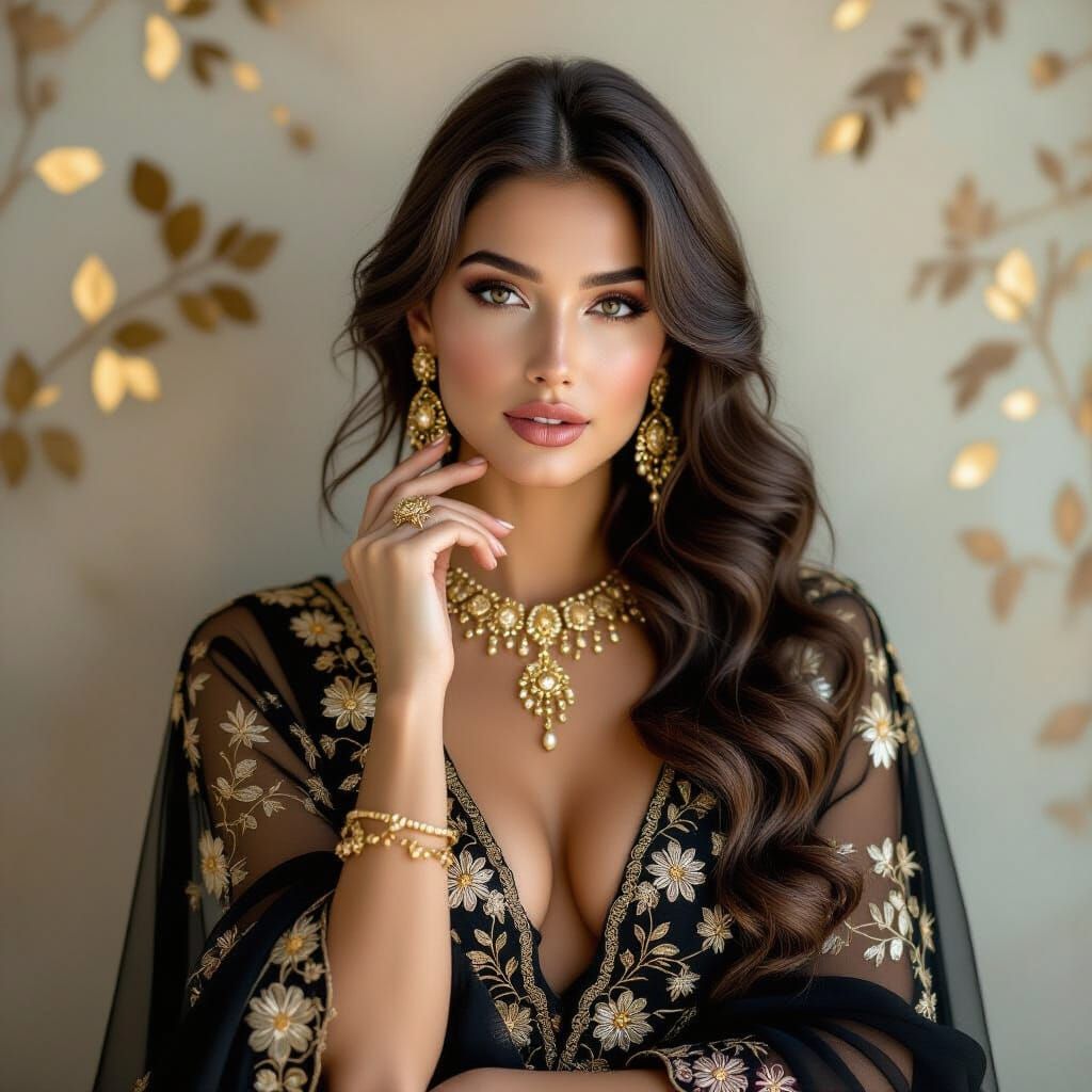 Elegant Arabian Princess in Fine Art Portrait