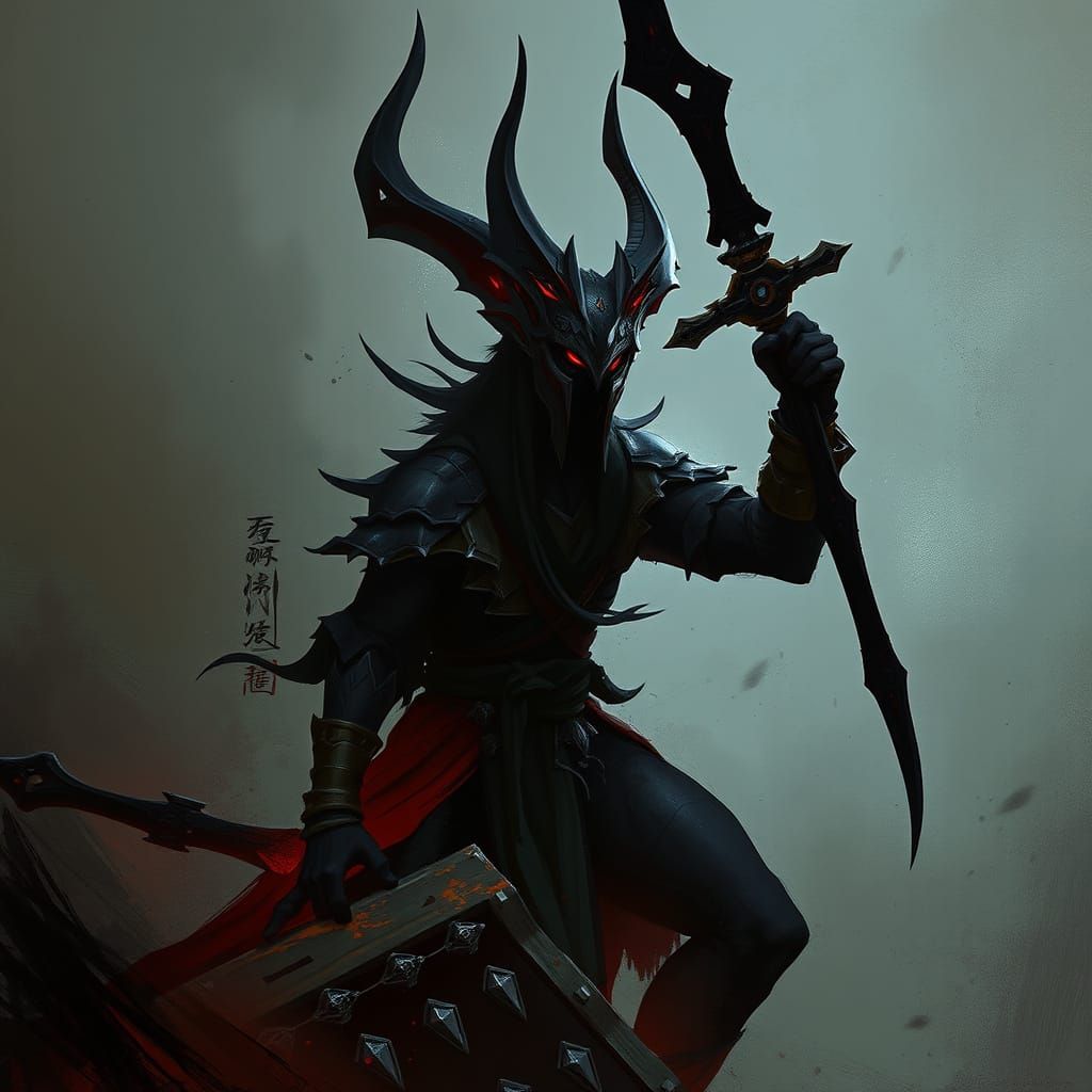 Egyptian God of the Moon as a Dark Avatar