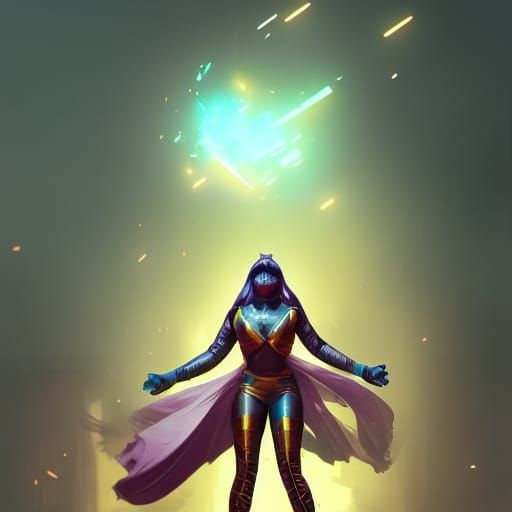 Nikki Minaj as Superhero Concept Art