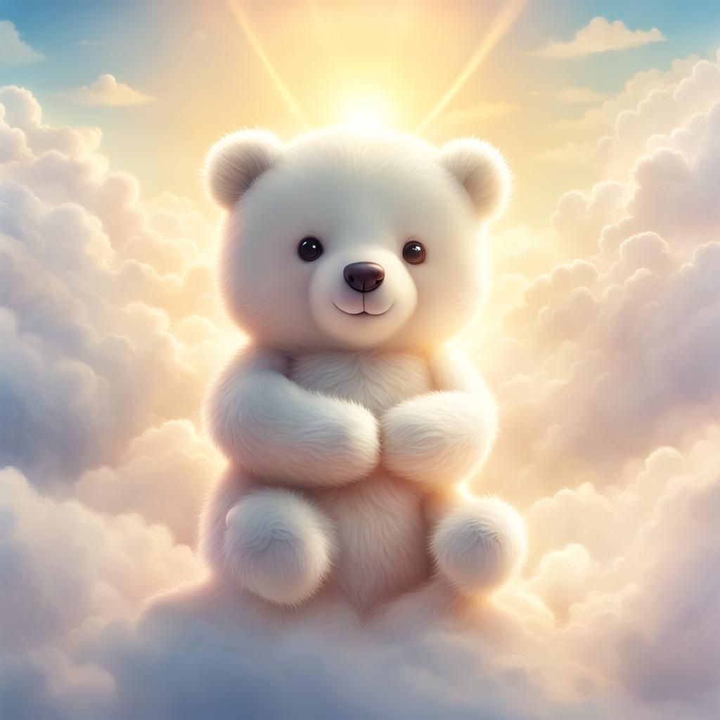 Cute Bear in Divine Sunshine