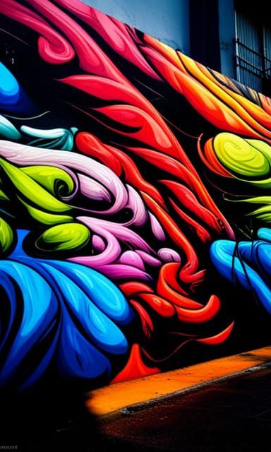 Colorful Graffiti Art in HDR and Ultra Quality