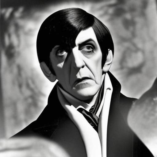 Cartoon Barnabas Collins from Dark Shadows TV Series