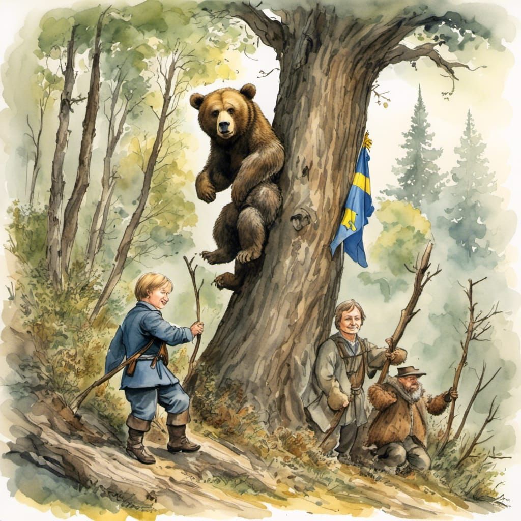 Putin's Cartoon Trap: A Comic Book Art Style